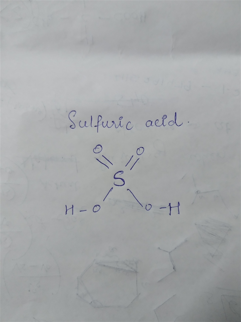 The best Lewis structure for sulfuric acid has zero formal charges, sulfur as the-example-1