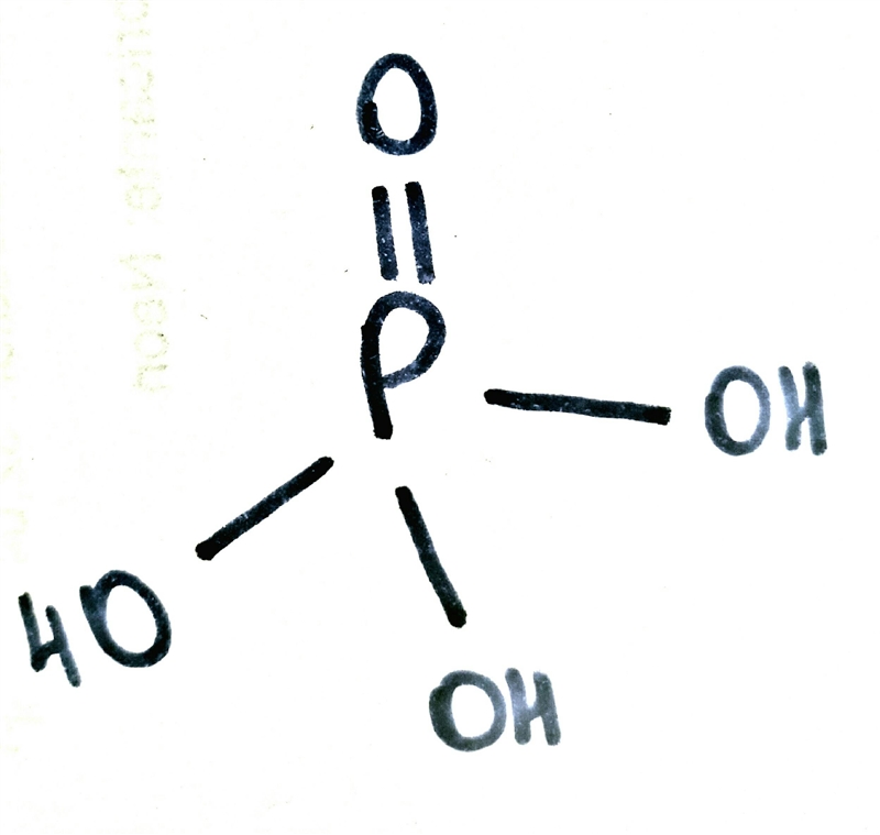 What is the hybridization of the central atom in PO(OH)3-example-1