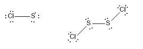 A compound consists of 47.5% S and 52.5% Cl by mass. Draw the Lewis structure based-example-1