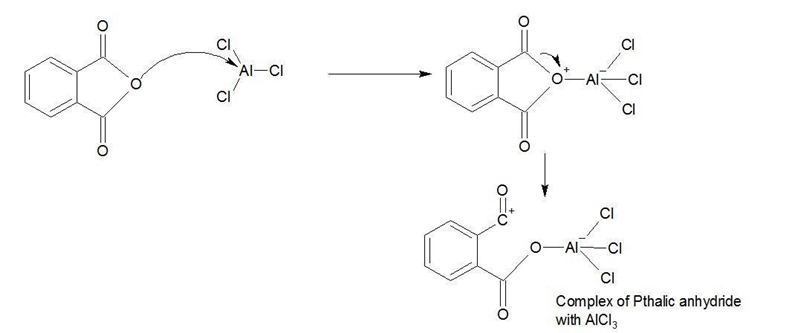 What is the mechanism of phthalic anhydride and m-xylene which results in 2-(2,4-dimethylbenzoyl-example-1