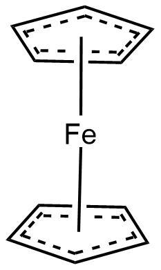 The bonding in ferrocene involves sharing of the 6 π electrons from each cyclopentadienyl-example-1