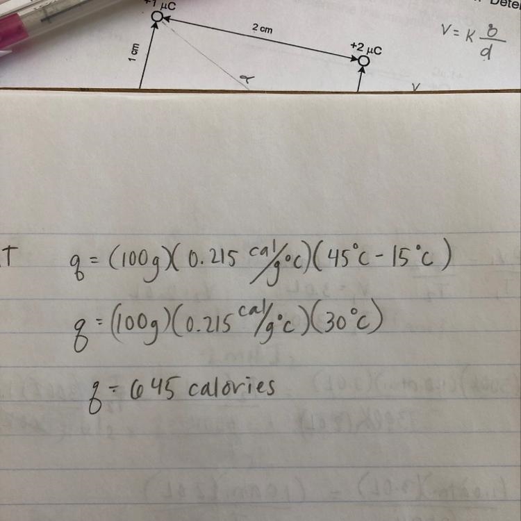 23. How much heat do you need to raise the temperature of 100g of aluminum from 15oC-example-1