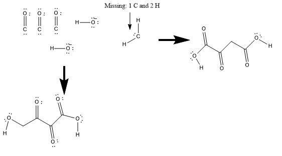 Oxaloacetic acid, an important intermediate in food metabolism, has the formula C-example-1