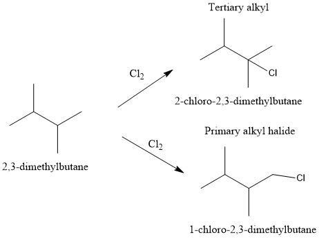 Draw all of the constitutional isomeric monochlorination products resulting from the-example-1