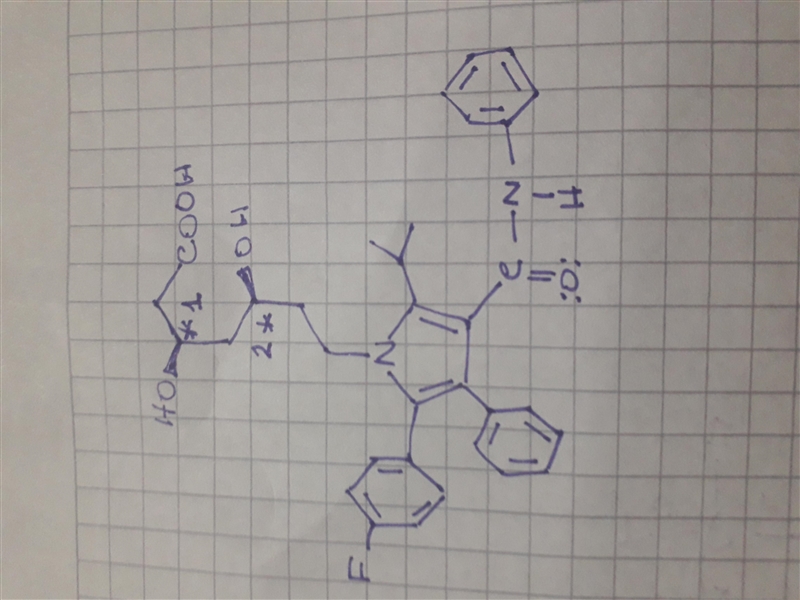 Atorvastatin is sold under the trade name Lipitor and is used for lowering cholesterol-example-2