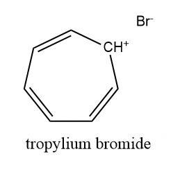 Treatment of cycloheptatriene with one equivalent of bromine gave an oily dibromide-example-1