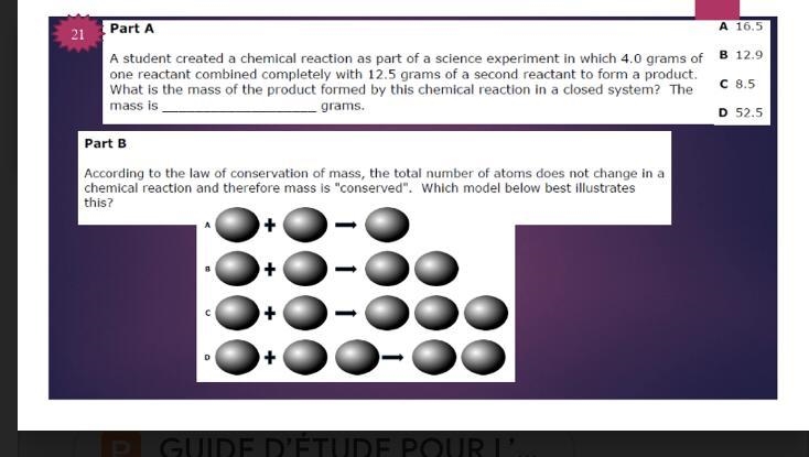 Chemical reaction as part of a science experiment-example-1