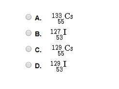 An atom undergoes radioactive decay according to this equation: 129/54 Xe + 0/-1e-example-1