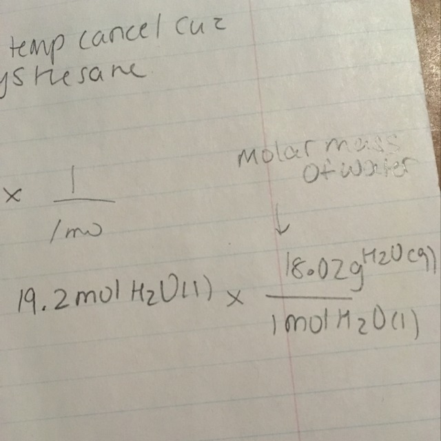 How many grams of water are in 19.2 moles of water? *#28 is the question-example-1