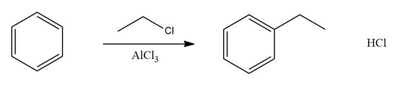 What product is formed when benzene is treated with the following organic halide in-example-1