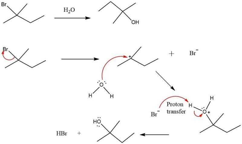 Which of the following reactions would NOT have a ""proton transfer step-example-1