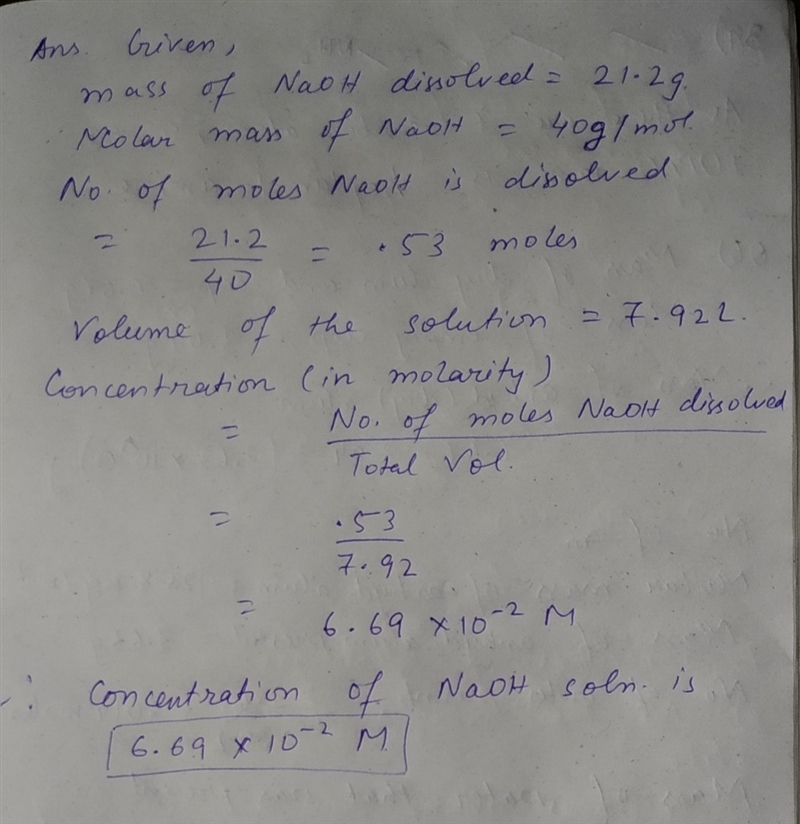 What is the molarity of a solution made by dissolving 21.2 g of sodium hydroxide (NaOH-example-1