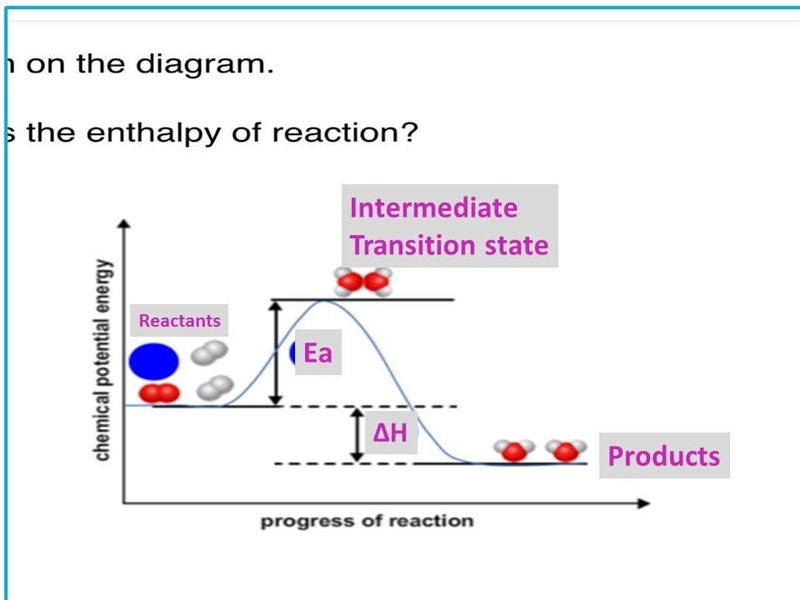 Which location represents the enthalpy of reaction?-example-1