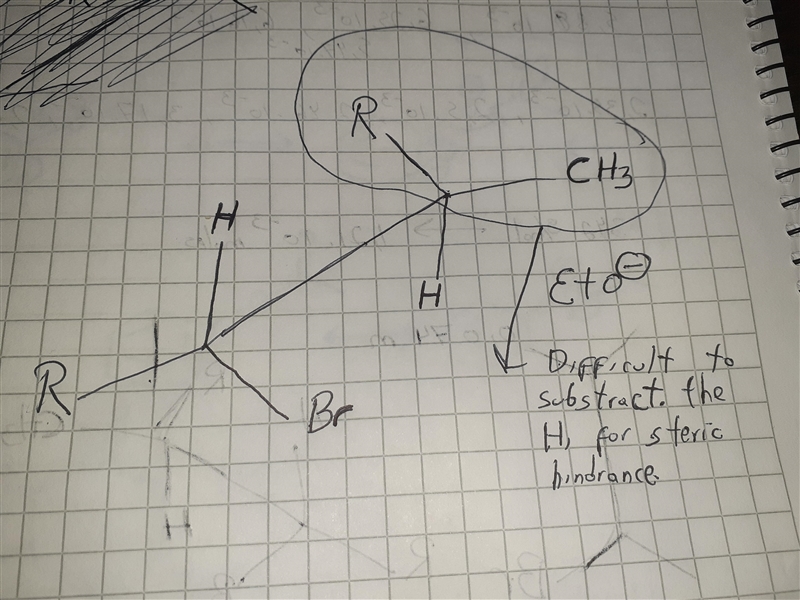 Why is the alkyl halide below not capable of undergoing an e2 reaction upon treatment-example-3