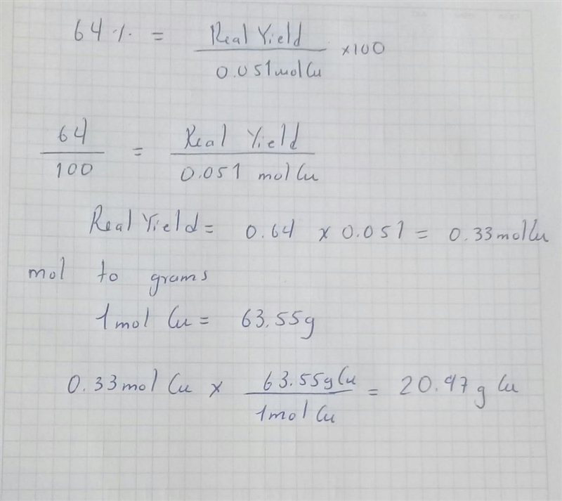 Aluminum reacts with excess copper(II) sul- fate according to the unbalanced reaction-example-2