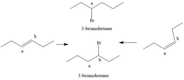 Compounds X and Y are stereoisomers having the formula C6H12. Both X and Y react with-example-1