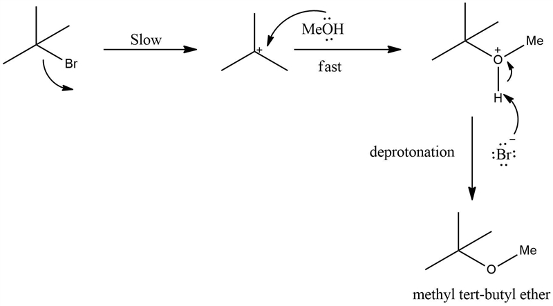 Draw a structure for the product of nucleophilic substitution obtained on solvolysis-example-1