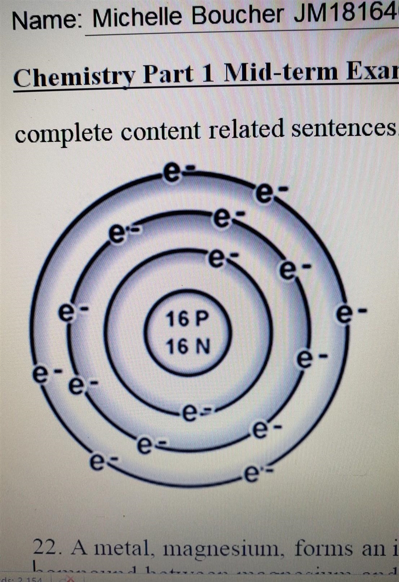 is this atom more likely to gain or lose electrons? explain how you can tell in at-example-1