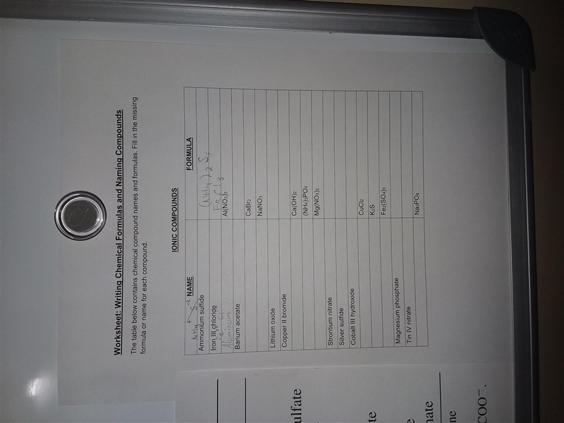 I'm completely lost on this worksheet... How do I find the formula or name for each-example-2