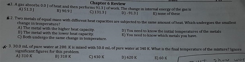 Must show work for questions, if possible. (Please also explain, I don't understand-example-1