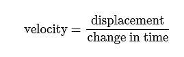 Using the formula for velocity shown below, what is the average velocity of a car-example-1