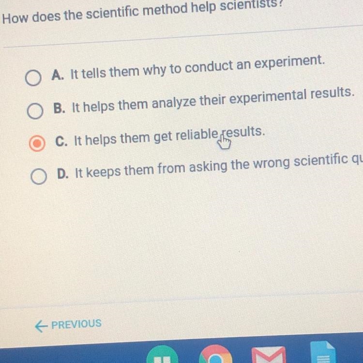 !!!!HELP ASAP!!!! How does the scientific method help scientists?-example-1