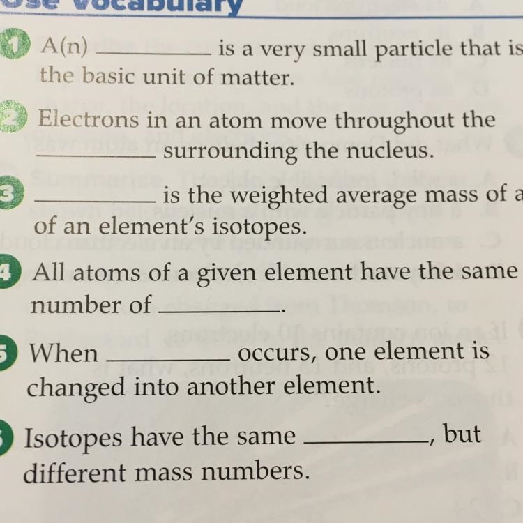 All atoms of a given element have the same number of____-example-1