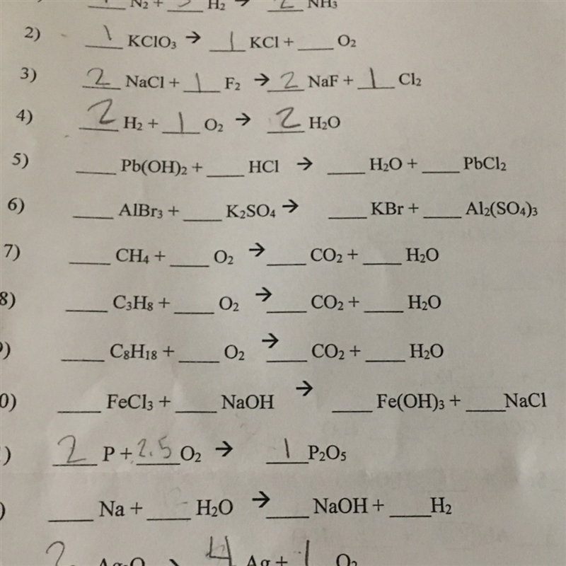 Can someone explain how I do 5 through 10? I’m a bit confused on how to do them.-example-1