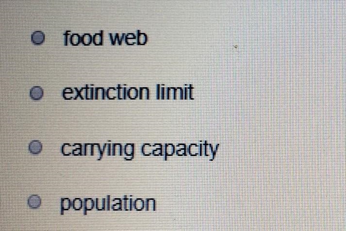 Which term names the group of individuals of the same species living the same area-example-1