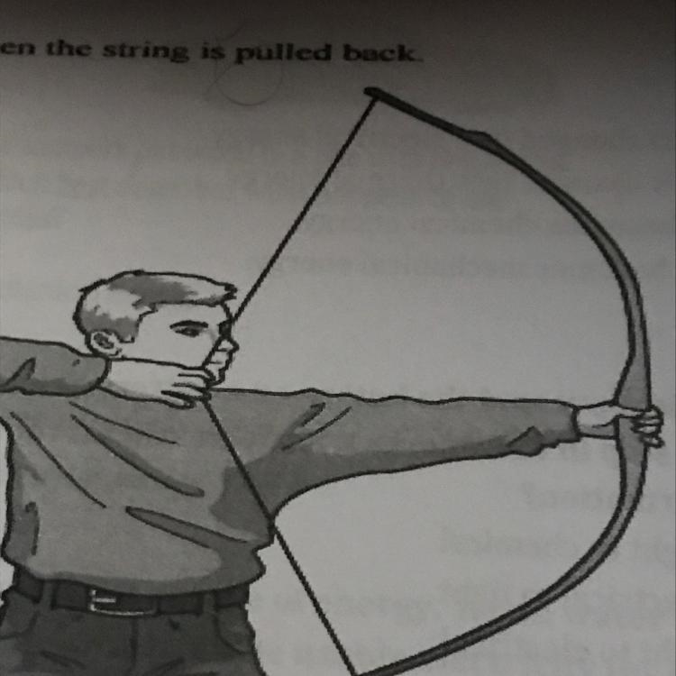 Which change will occur in the bow after the string is released? A. Nuclear potential-example-1