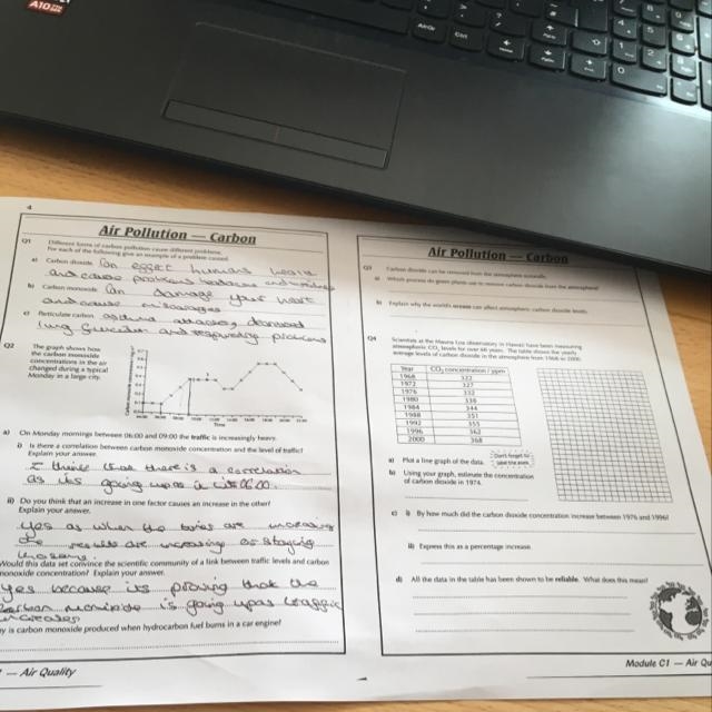 Why is carbon monoxide produced when hydrocarbon fuel is burns in a car engine-example-1