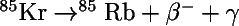 Write the equation for the decay of kr-85-example-1