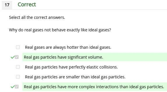 Why do real gases not behave exactly like ideal gases? Real gases are always hotter-example-1