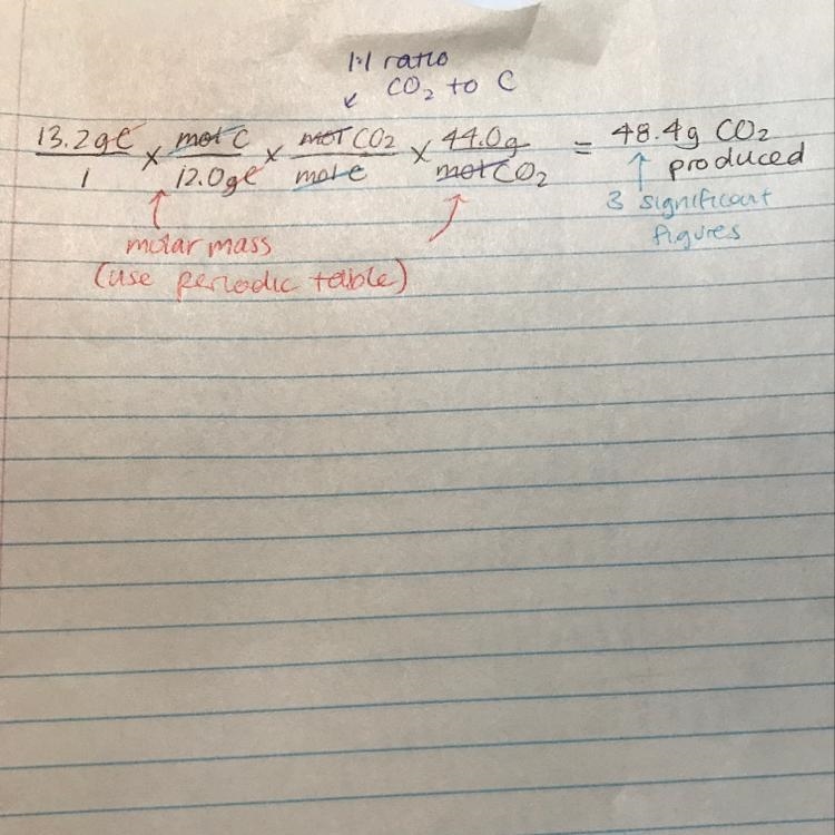 When carbon is burned in air, it reacts with oxygen to form carbon dioxide. When 13.2 g-example-1