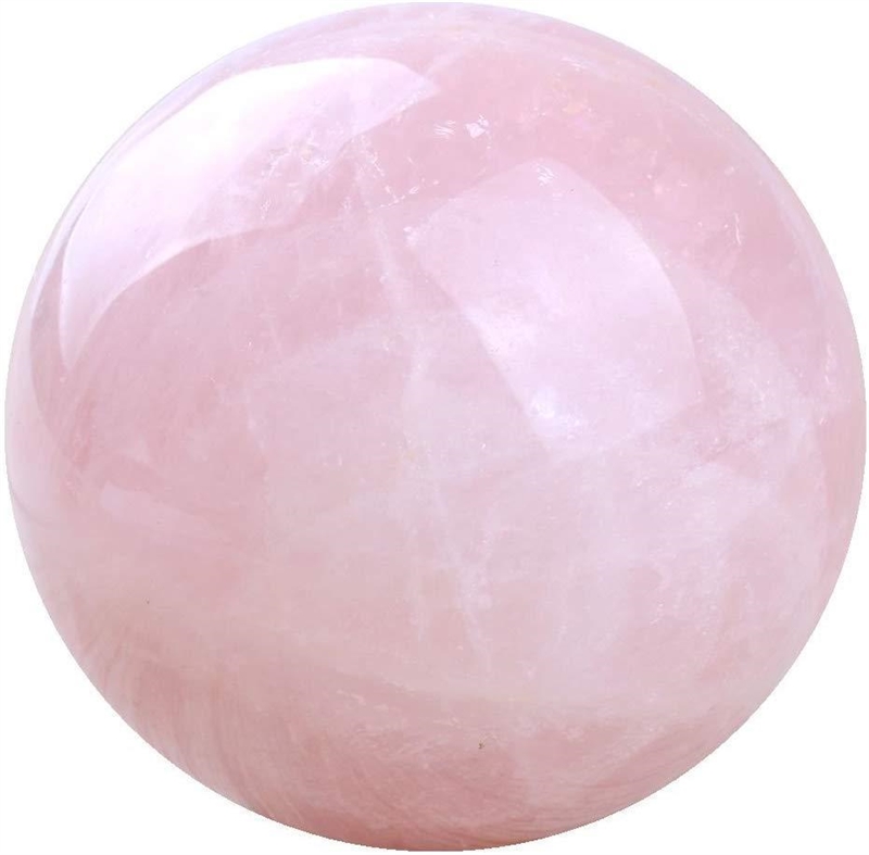 What mineral is this? Egg-sized piece. Transparent pink color with glassy luster. Shows-example-1