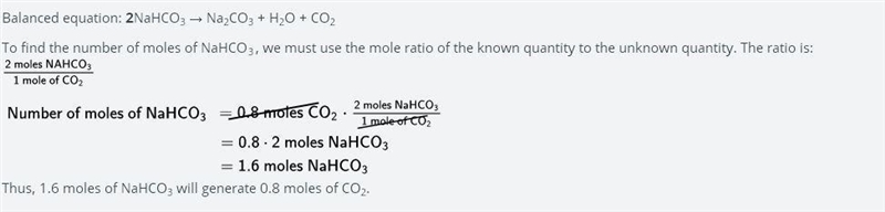 1. Balance the following decomposition of NaHCO3. NaHCO3 → Na2CO3 + CO2 + H2O-example-1