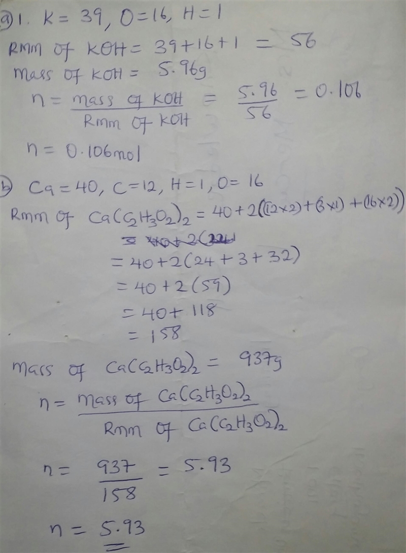 NEED HELP ASAP!!! How many moles are in each of the following? Show your work. A. 5.96 g-example-1