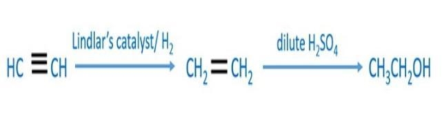 How to convert ethyne to ethanol-example-1