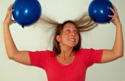 Billy was blowing up some balloons for his sister's birthday party. Sally, his sister-example-1