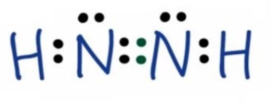 Draw the Lewis structure for N2H2-example-1