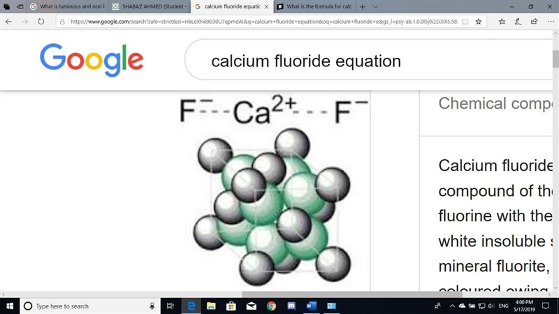 What is the formula for calcium fluoride​-example-1