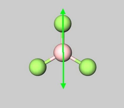 Four molecules each consist of a central atom with other atoms around it. In each-example-3