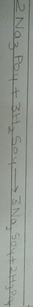 how do I balance this equation? Sodium phosphate reacts with sulfuric acid to form-example-1