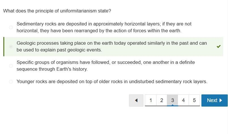 What does the principle of uniformitarianism state-example-5