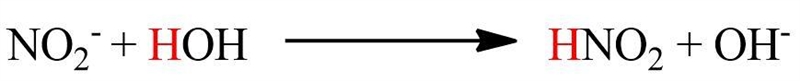 NO2- +H2O HNO2 +OH- what is the bronsted acid in thus equation-example-1