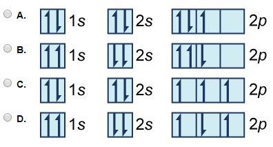 Select the correct answer. An atom of nitrogen has seven electrons. Which diagram-example-1