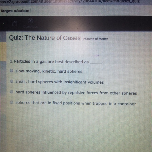 Particles in a gas are best described as what?-example-1