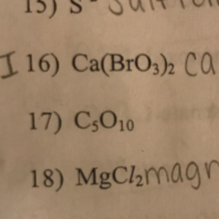 What is the name for the formula C5O10?-example-1