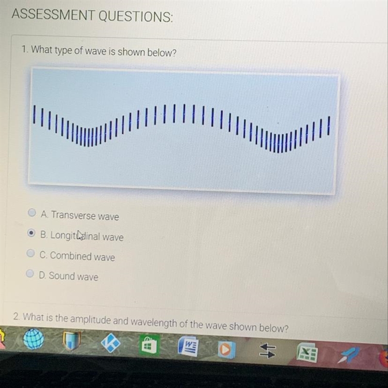 1. What type of wave is shown below?-example-1