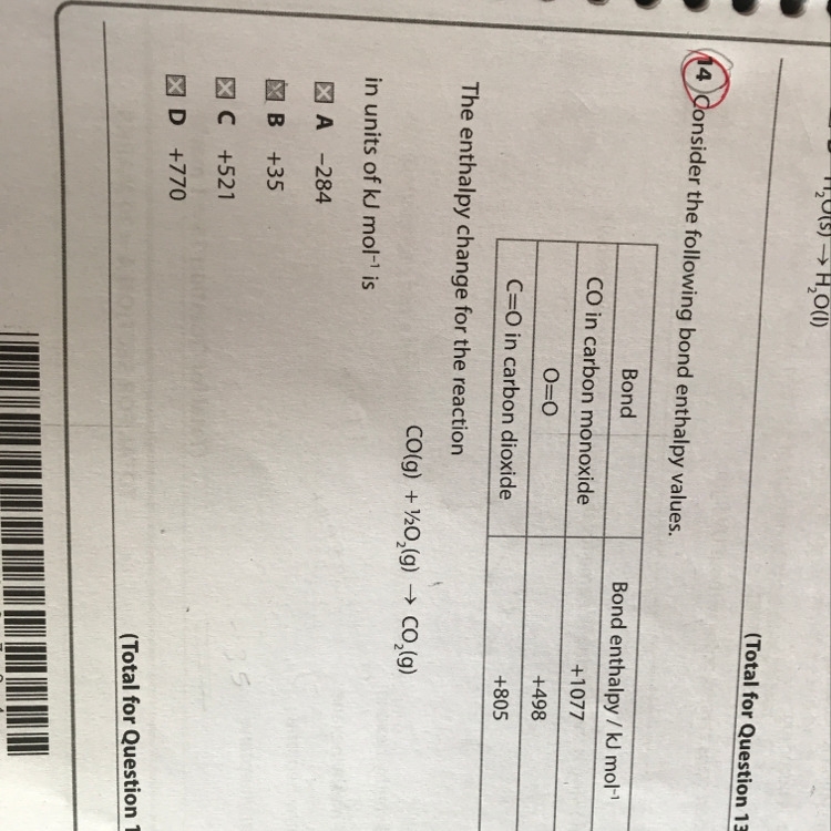 Can someone please show me the workings to this answer? The marking scheme says (A-example-1